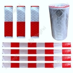 Barrier and Fence Strips - Reflective Fence Strips Red White